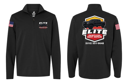 Elite Dent Repair Quarter-Zip Pullover (Black)